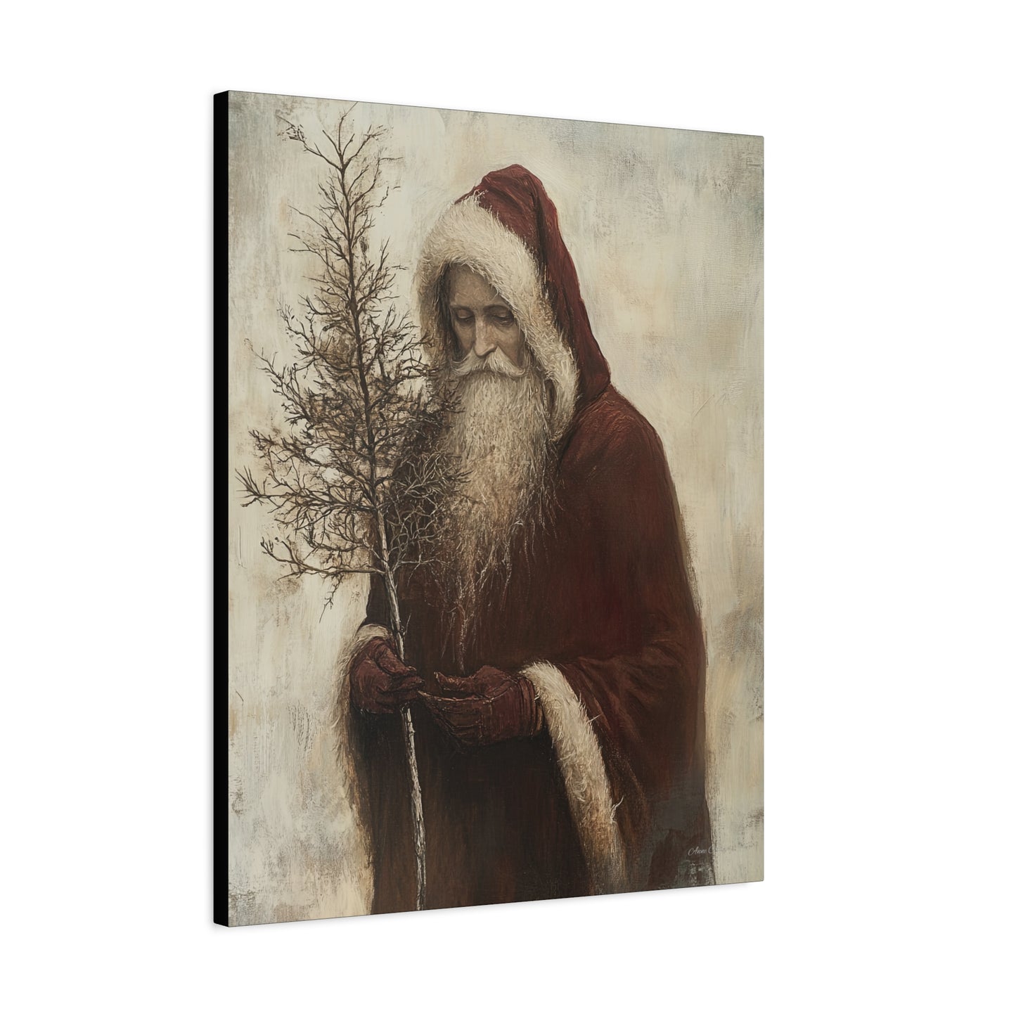 Humble Santa Matte Canvas, Stretched, 1.25"