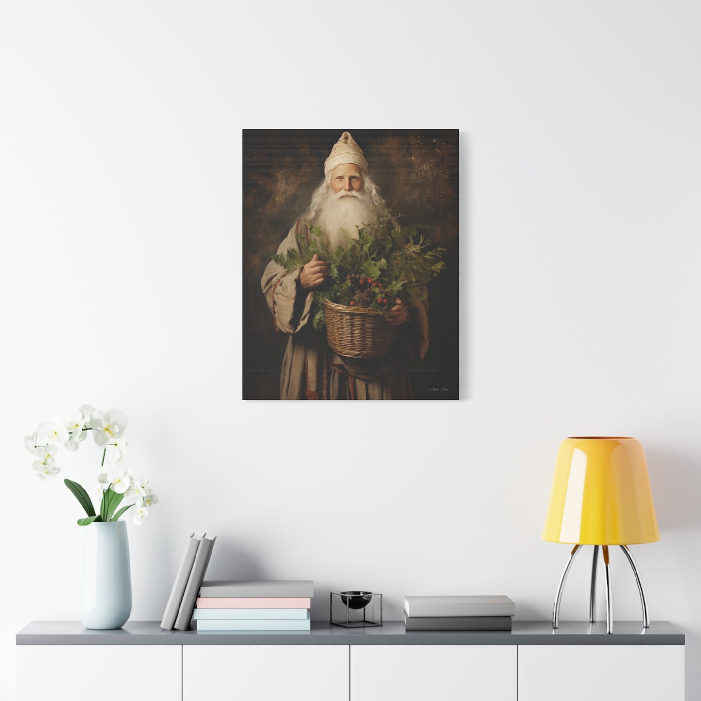 Beautiful Santa Matte Canvas, Stretched, 1.25"
