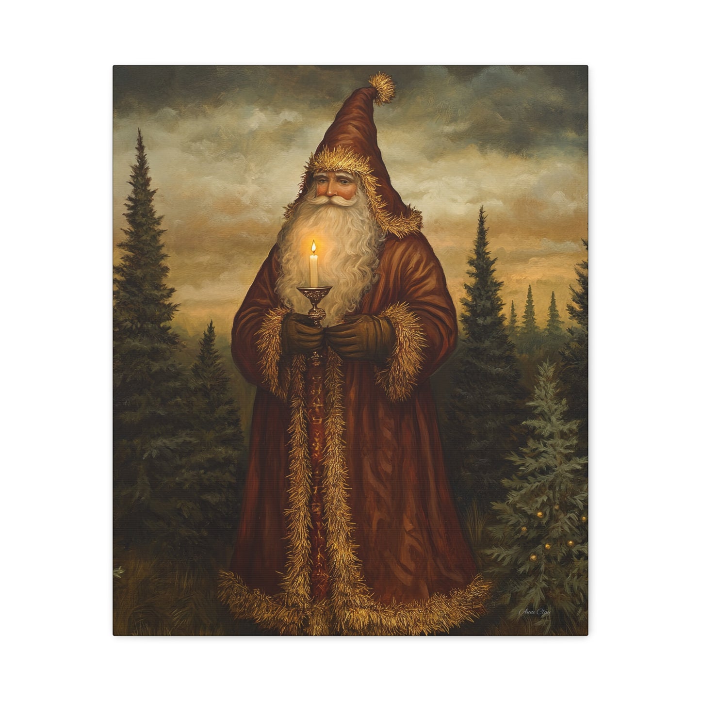 Dreamland Santa Matte Canvas, Stretched, 1.25"