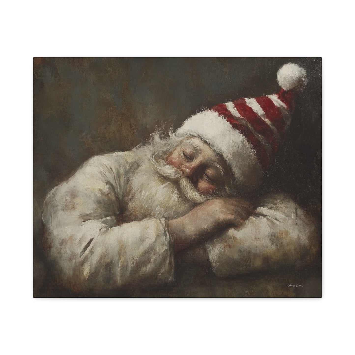 Sweet Dreams Santa Matte Canvas, Stretched, 1.25"