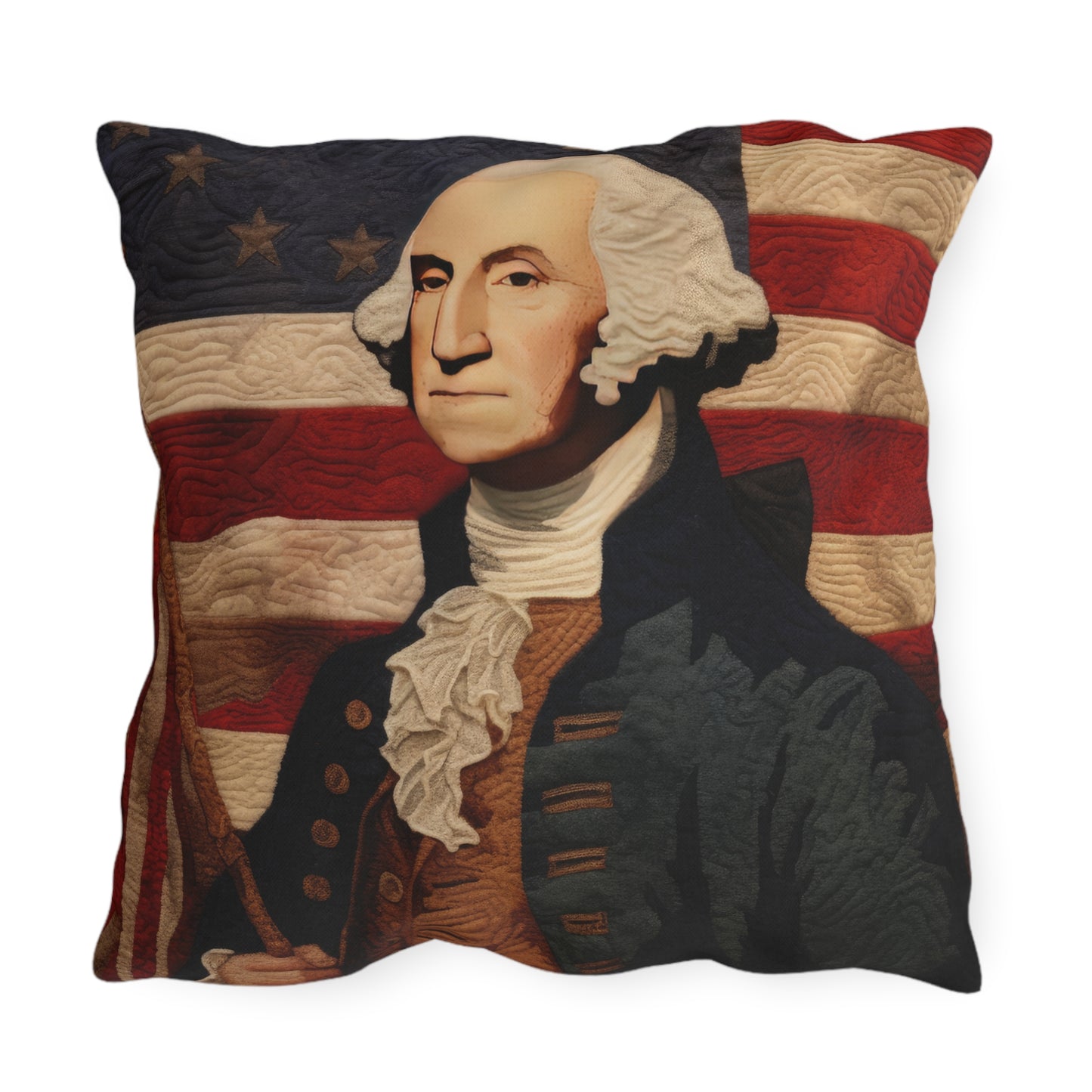 Needle Stitch George Outdoor Pillows