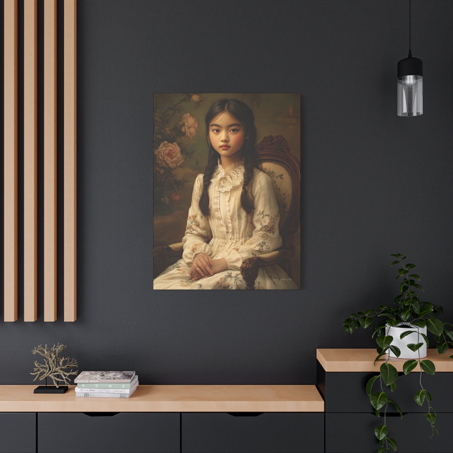 Elegant Portrait Canvas Wall Art, Vintage Home Decor, Gift for Art Lovers, Unique Wall Decor, Romantic Room Decoration, Gallery [...]