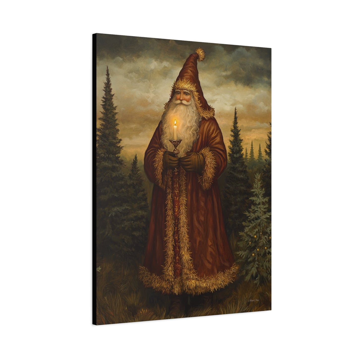 Dreamland Santa Matte Canvas, Stretched, 1.25"