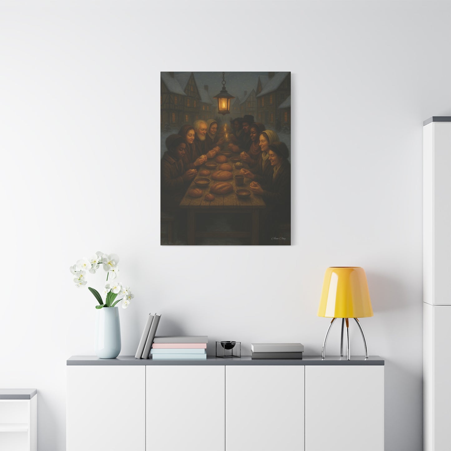 Endless Bounty Christmas Feast  Canvas Print
