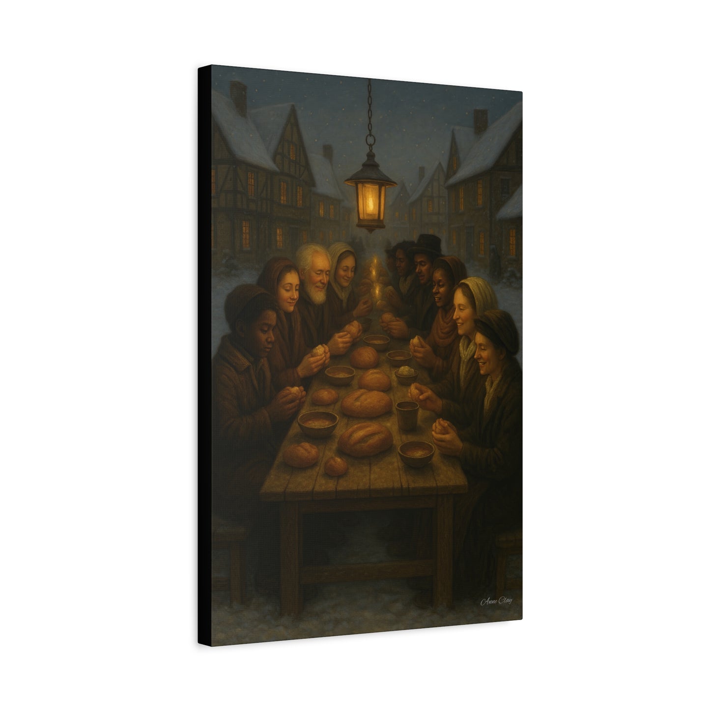 Endless Bounty Christmas Feast  Canvas Print