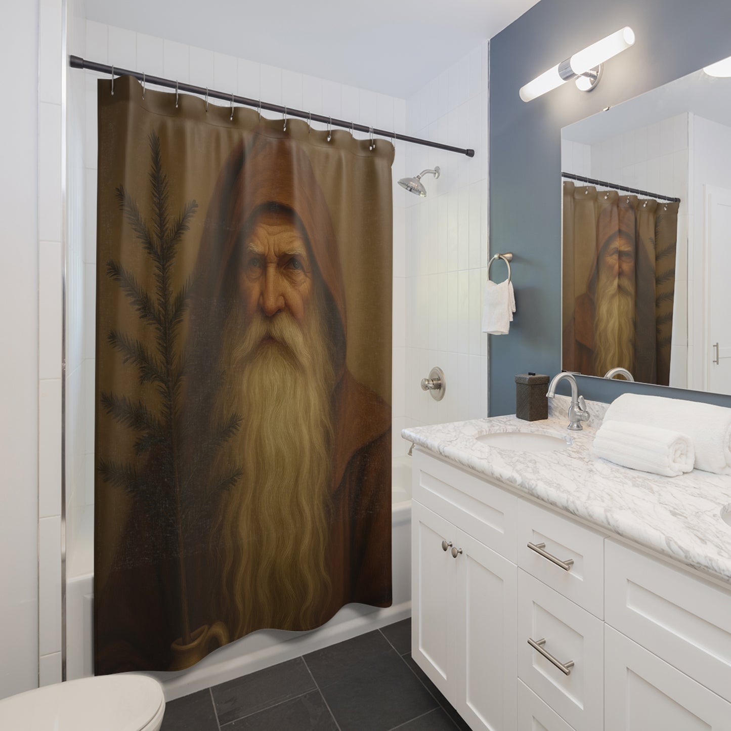 Mystical Sage Shower Curtain - Enchanting Home Decor