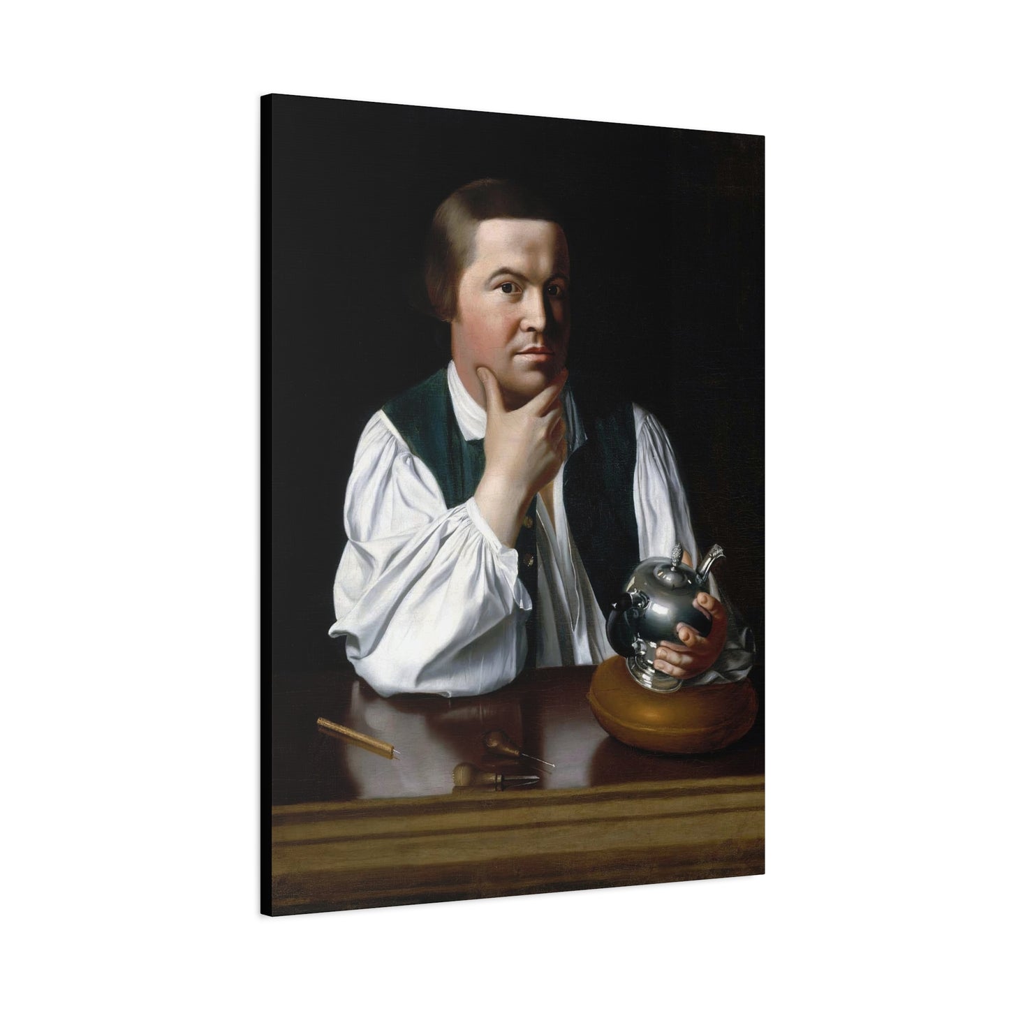 Paul Revere Historical Portrait Canvas Art - Vintage Decor for Home and Office
