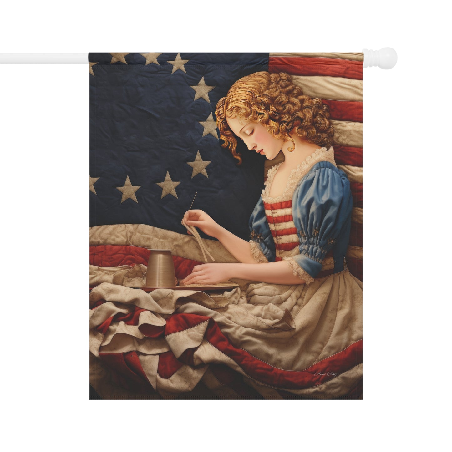 Needle Stitch Betsy Garden & House Banner
