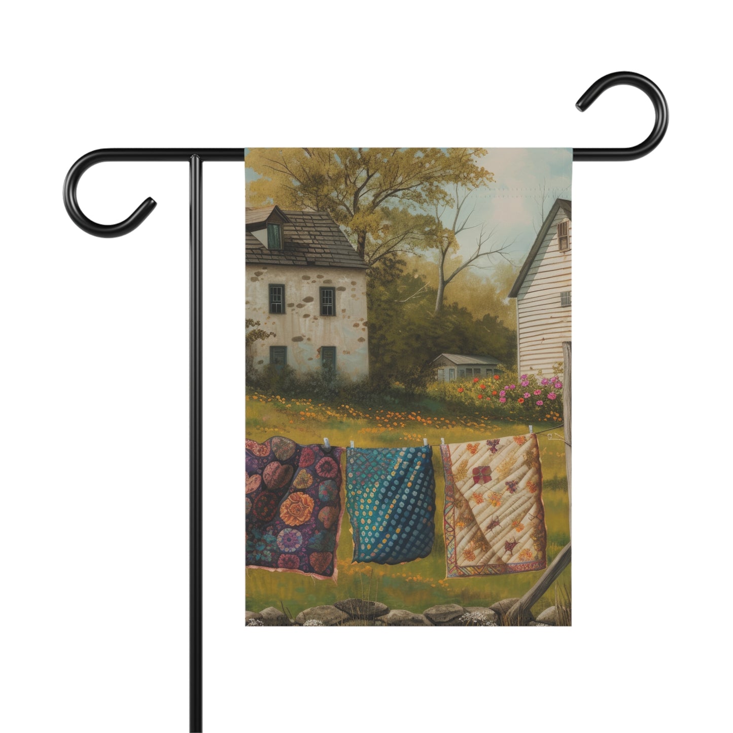 Country Quilts Garden & House Banner