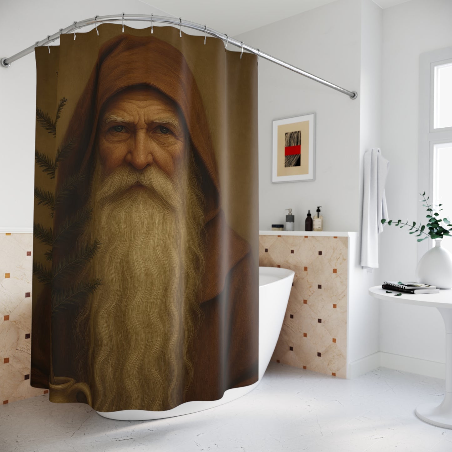 Mystical Sage Shower Curtain - Enchanting Home Decor