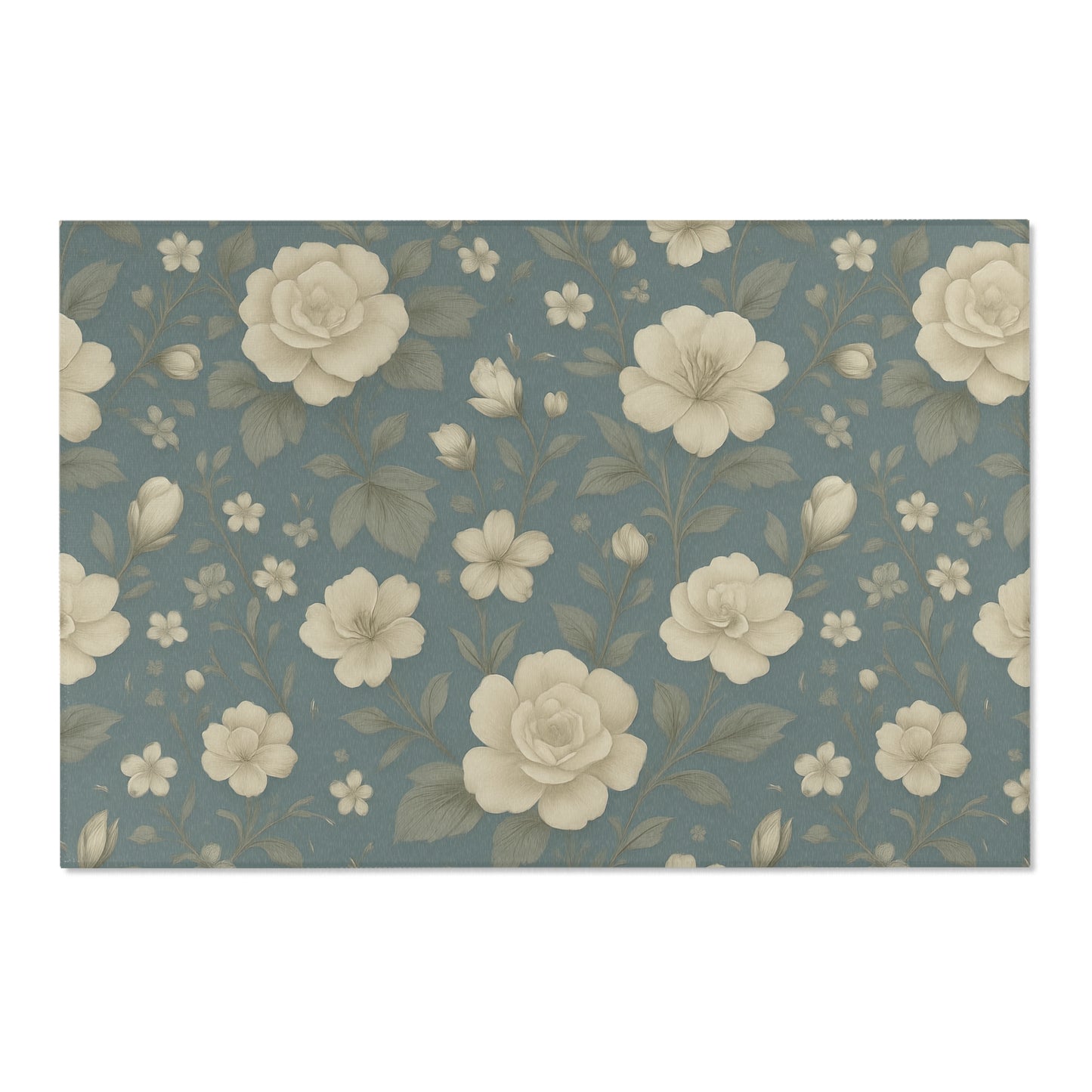 Floral Area Rug - Vintage-Inspired Home Decor, Living Room Accent, Bedroom Comfort, Housewarming Gift, Cozy Vibes