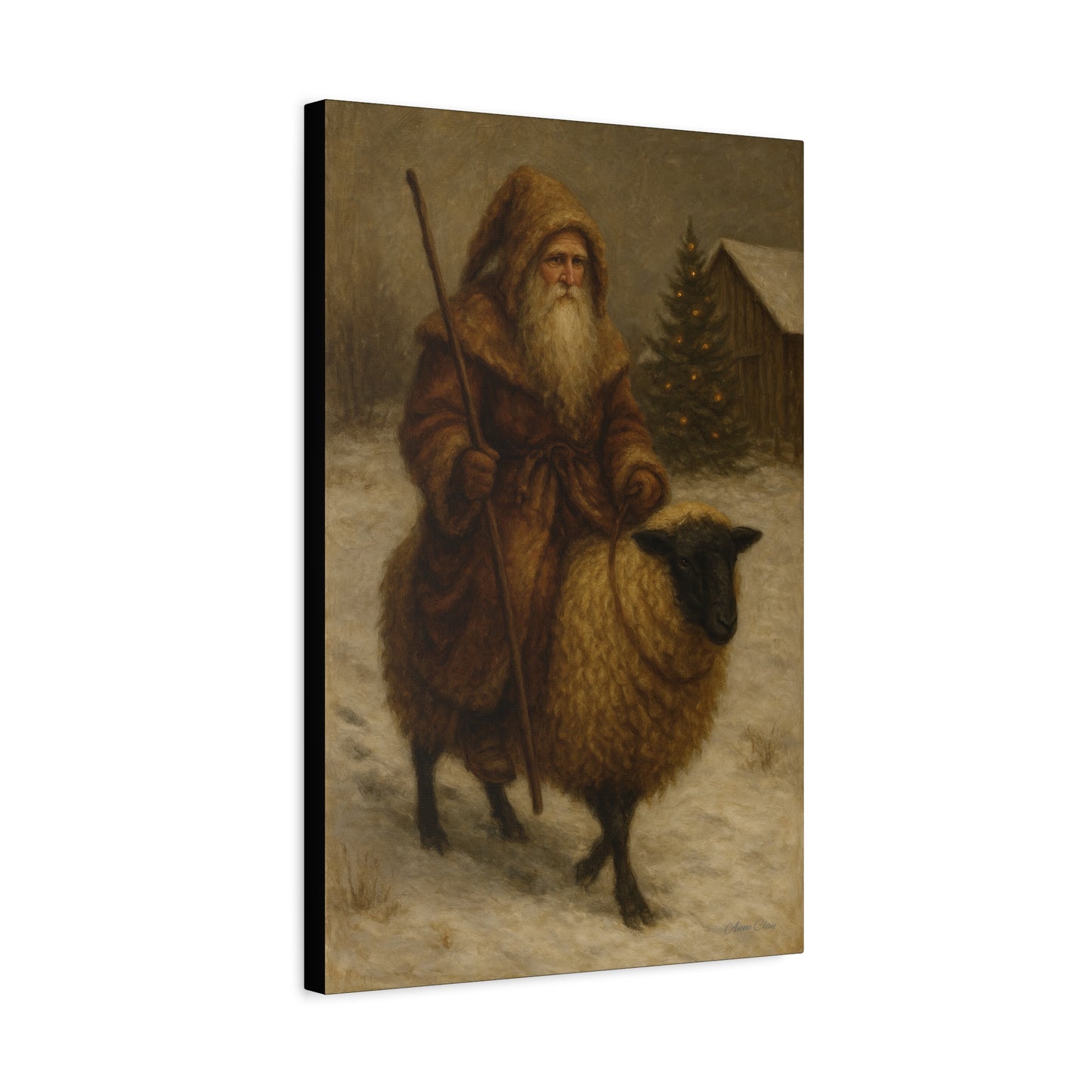 Vintage Winter Art Canvas