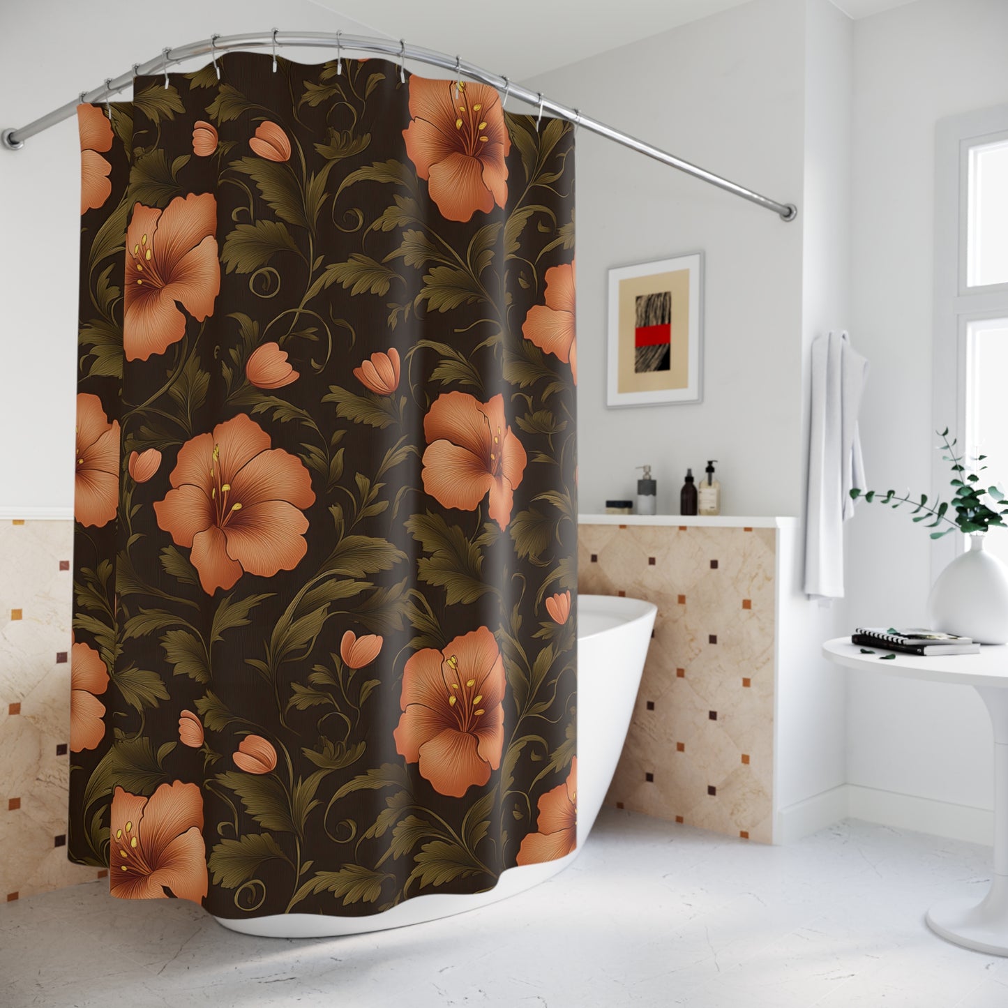 Blue Bells and Buttercream Bellewood Shower Curtain