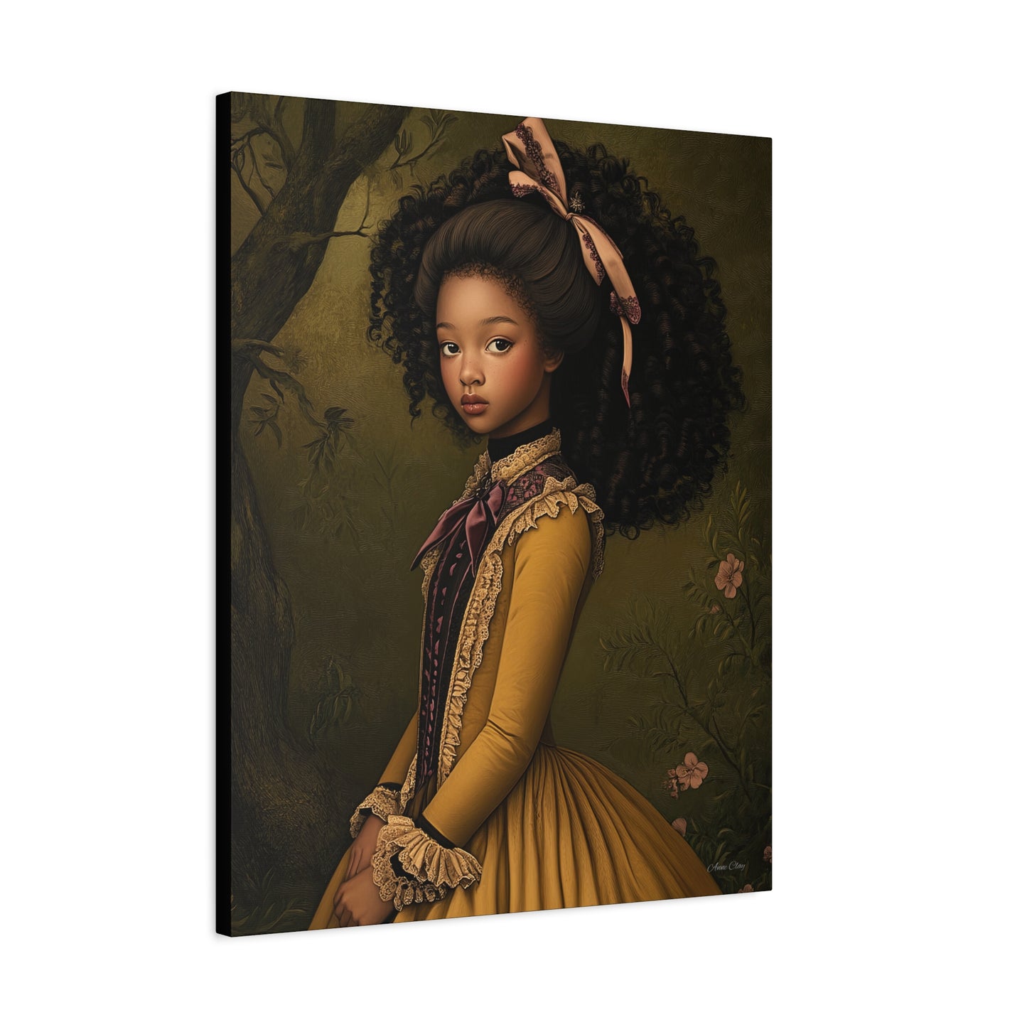 Elegant Stretched Canvas Art Print, Vintage Portrait, Home Decor, Wall Art, Gift for Art Lovers, Gallery Wall