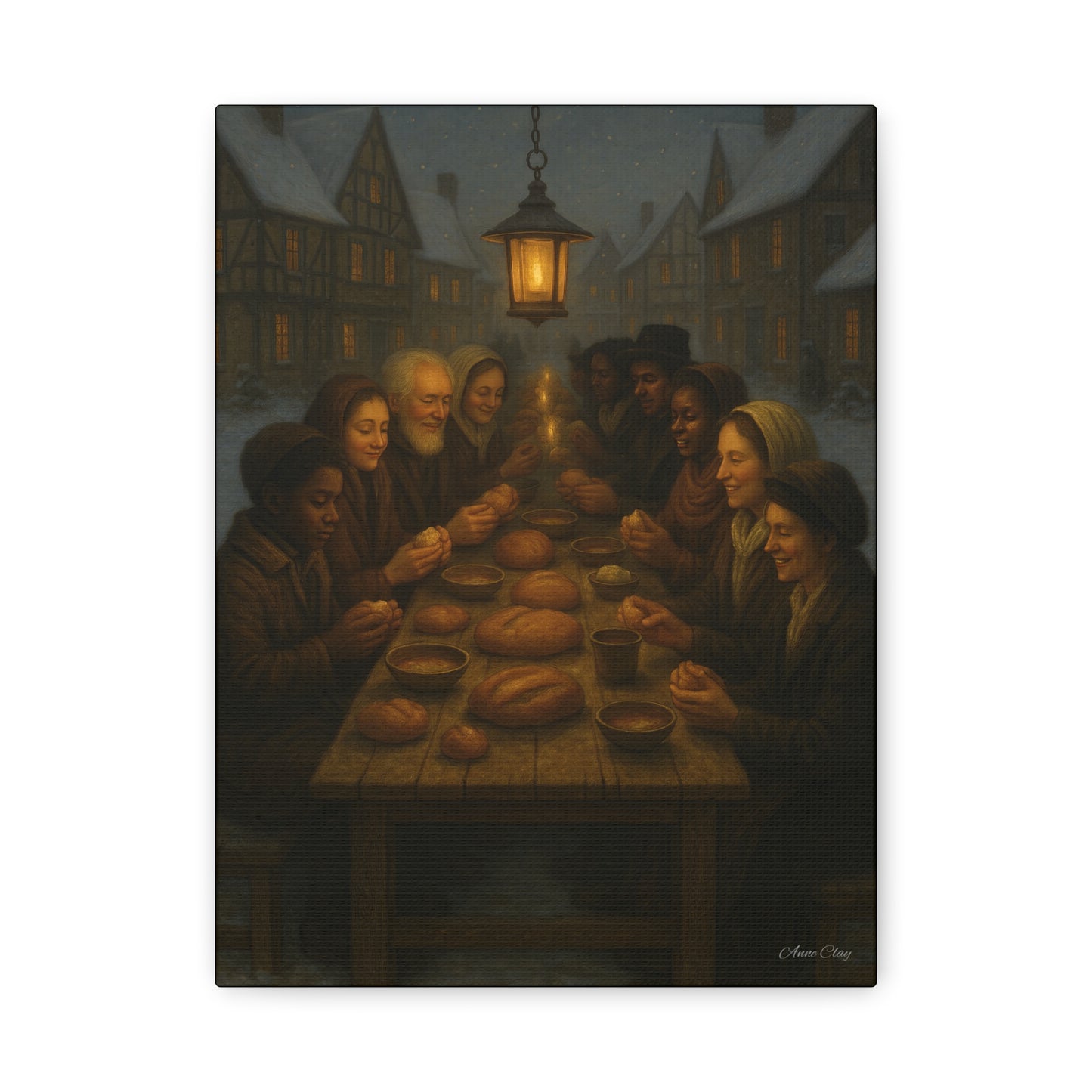 Endless Bounty Christmas Feast  Canvas Print