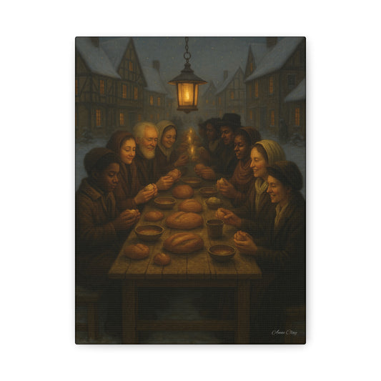 Endless Bounty Christmas Feast  Canvas Print