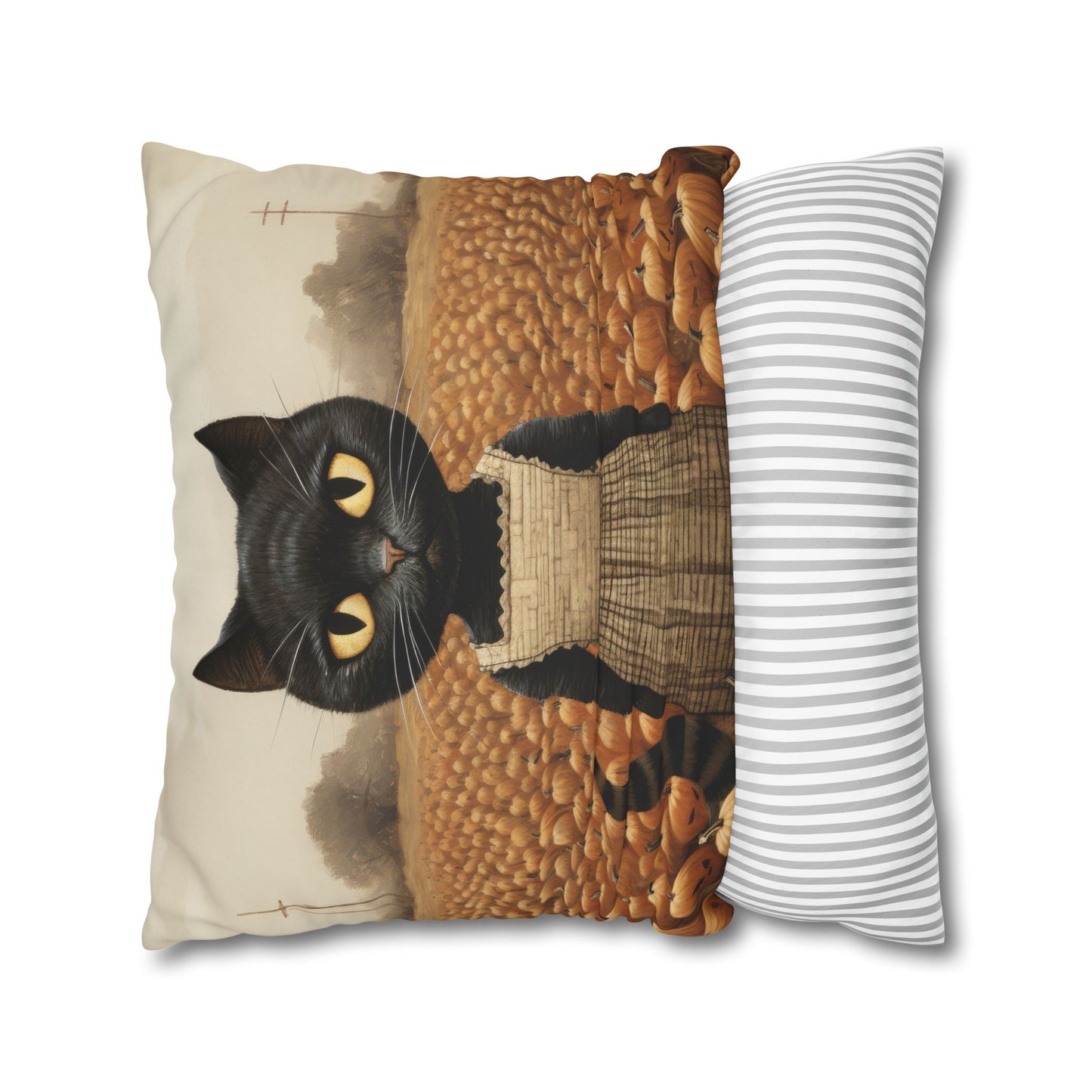 Kitty Boo Boo Square Poly Canvas Pillowcase