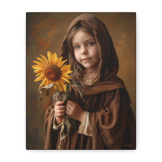 Sandy Sunflower Matte Canvas, Stretched, 1.25"