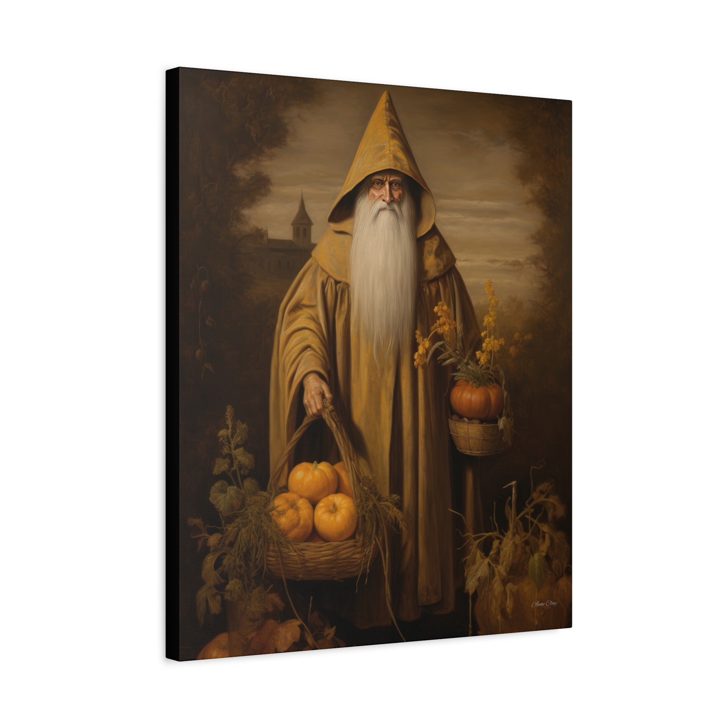 Pumpkin Santa Matte Canvas, Stretched, 1.25"