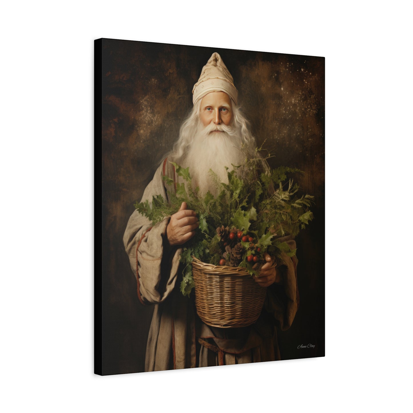 Beautiful Santa Matte Canvas, Stretched, 1.25"