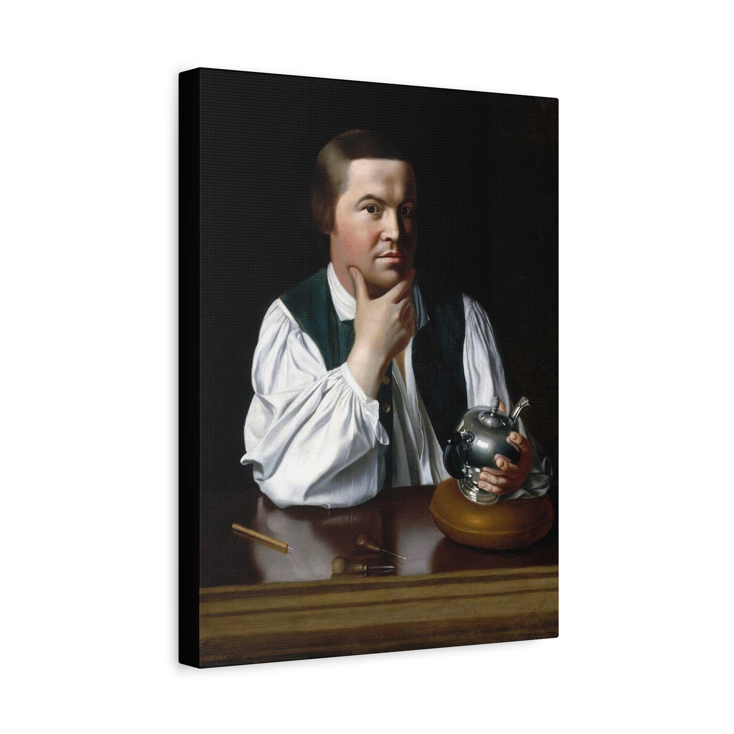 Paul Revere Historical Portrait Canvas Art - Vintage Decor for Home and Office