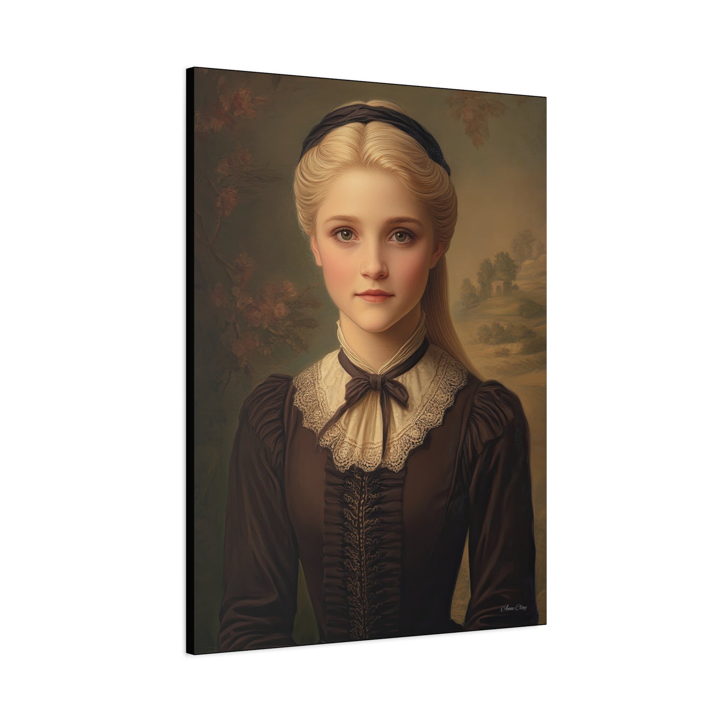 Vintage Portrait Canvas Wall Art, Home Decor, Gift for History Lovers, Romantic Wall Decor, Unique Gift Idea