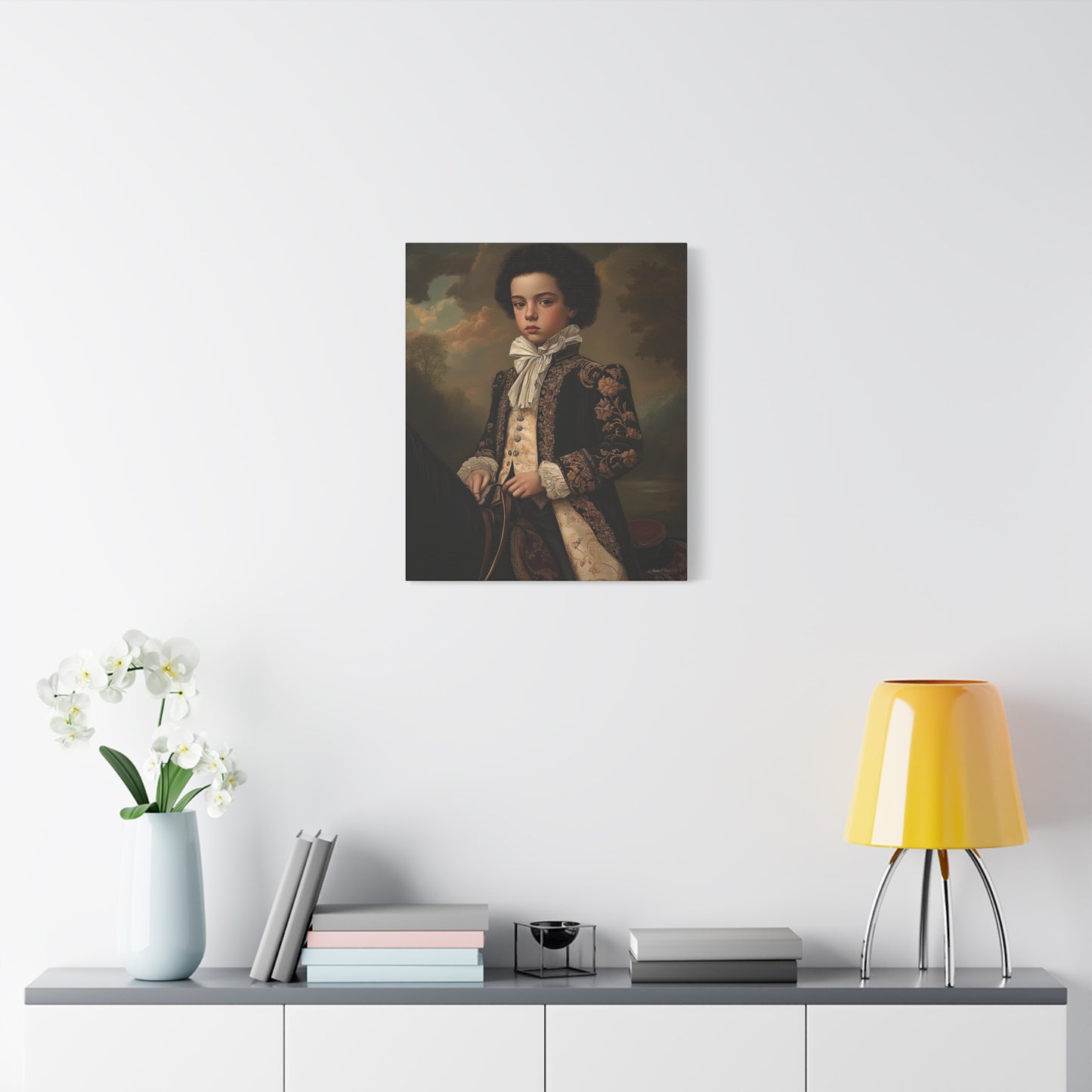 Vintage Portrait Canvas Print, Wall Art, Home Decor, Gift for Art Lovers, Classic Decor, Renaissance Style Artwork