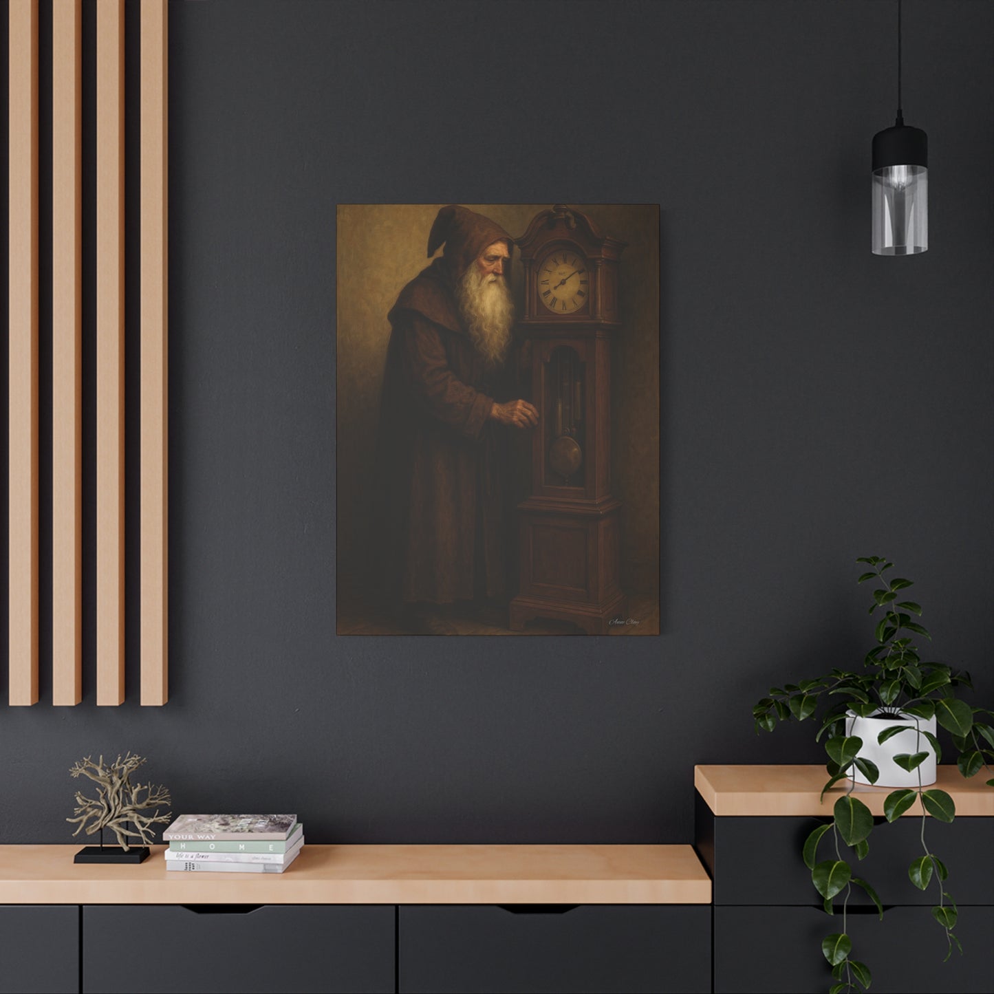 Vintage Wizard Wall Art Canvas
