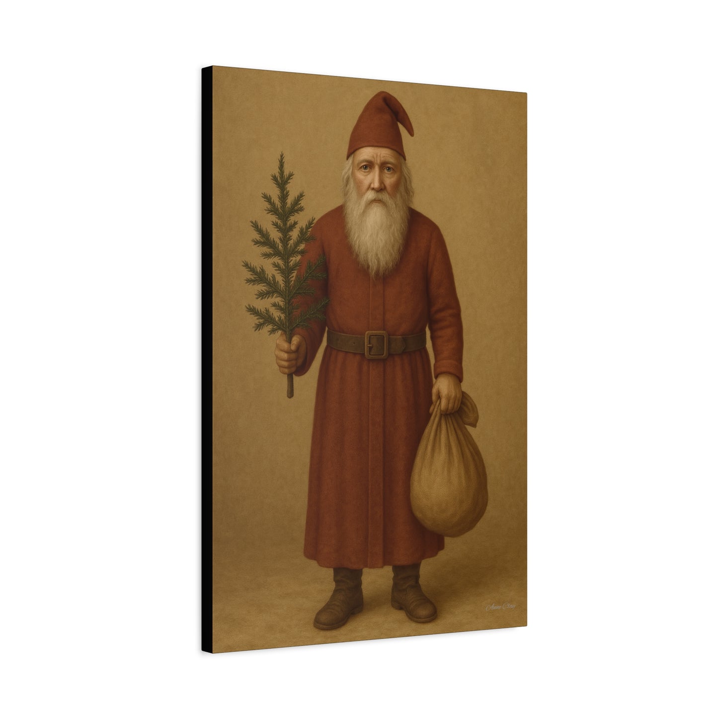 Vintage Santa Canvas Wall Art