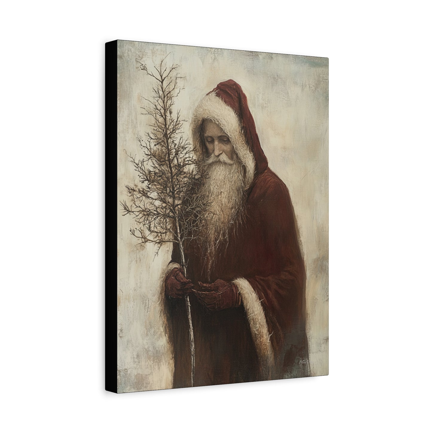 Humble Santa Matte Canvas, Stretched, 1.25"