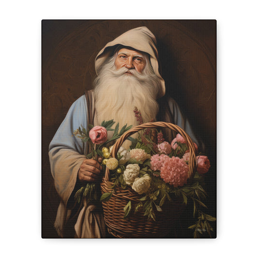 Gardener Santa Matte Canvas, Stretched, 1.25"