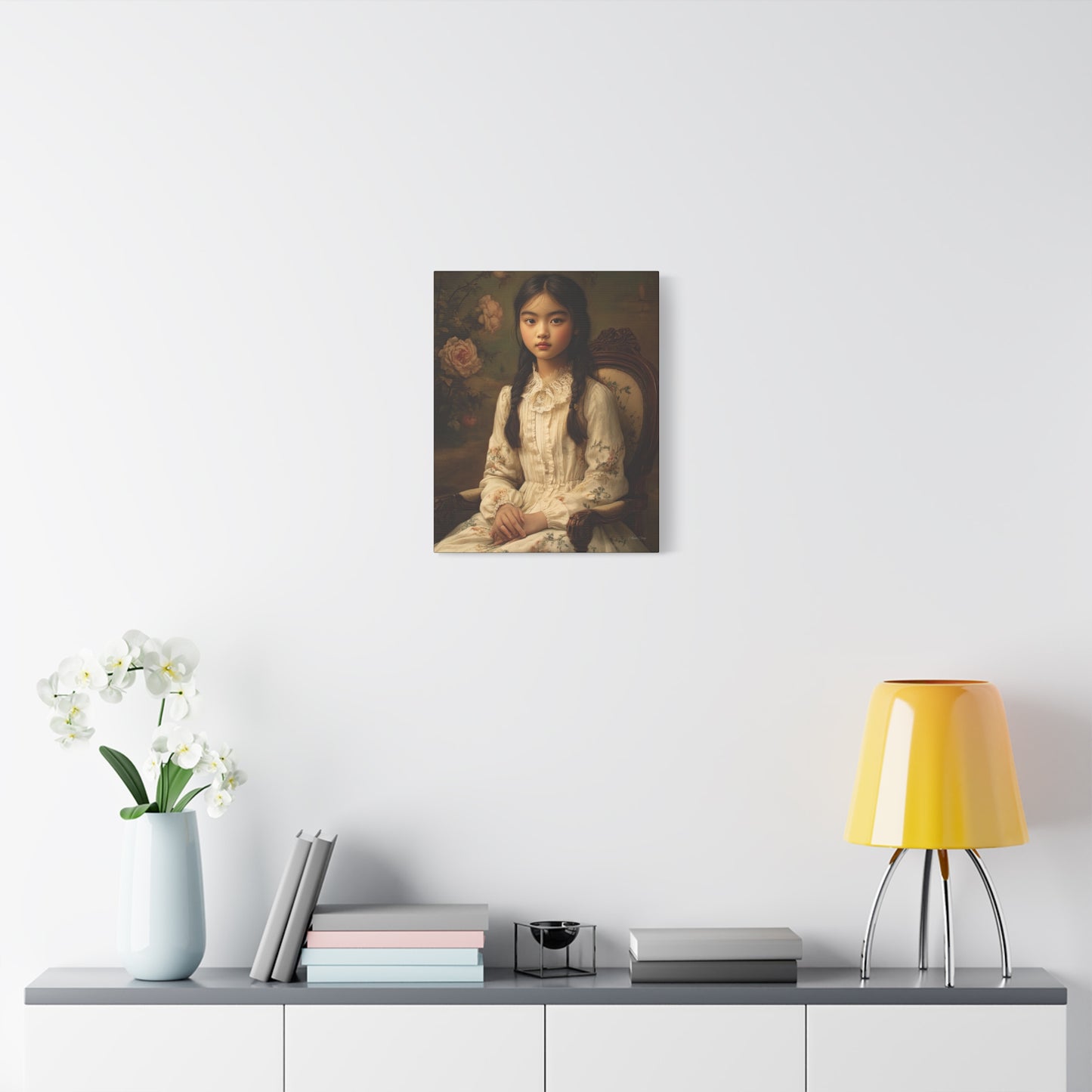 Elegant Portrait Canvas Wall Art, Vintage Home Decor, Gift for Art Lovers, Unique Wall Decor, Romantic Room Decoration, Gallery [...]