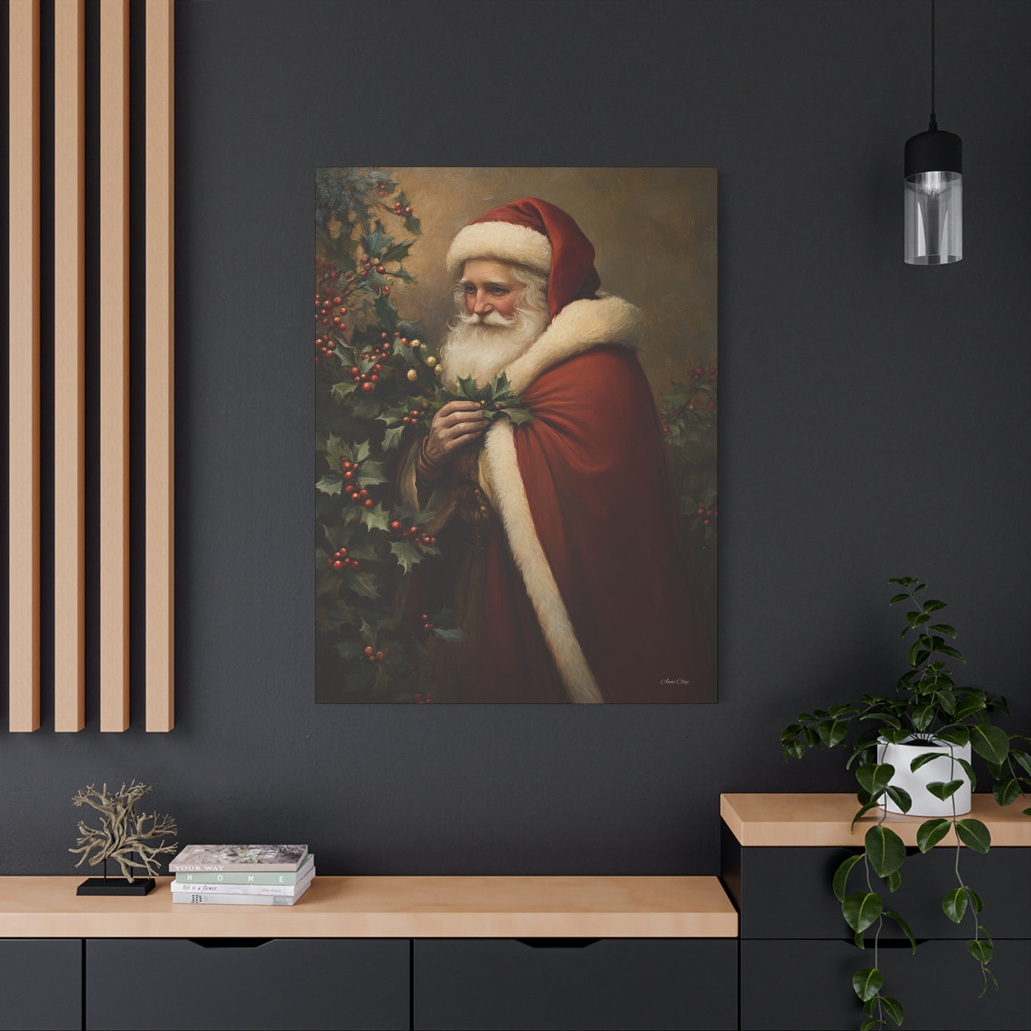 Secret Santa Matte Canvas, Stretched, 1.25"