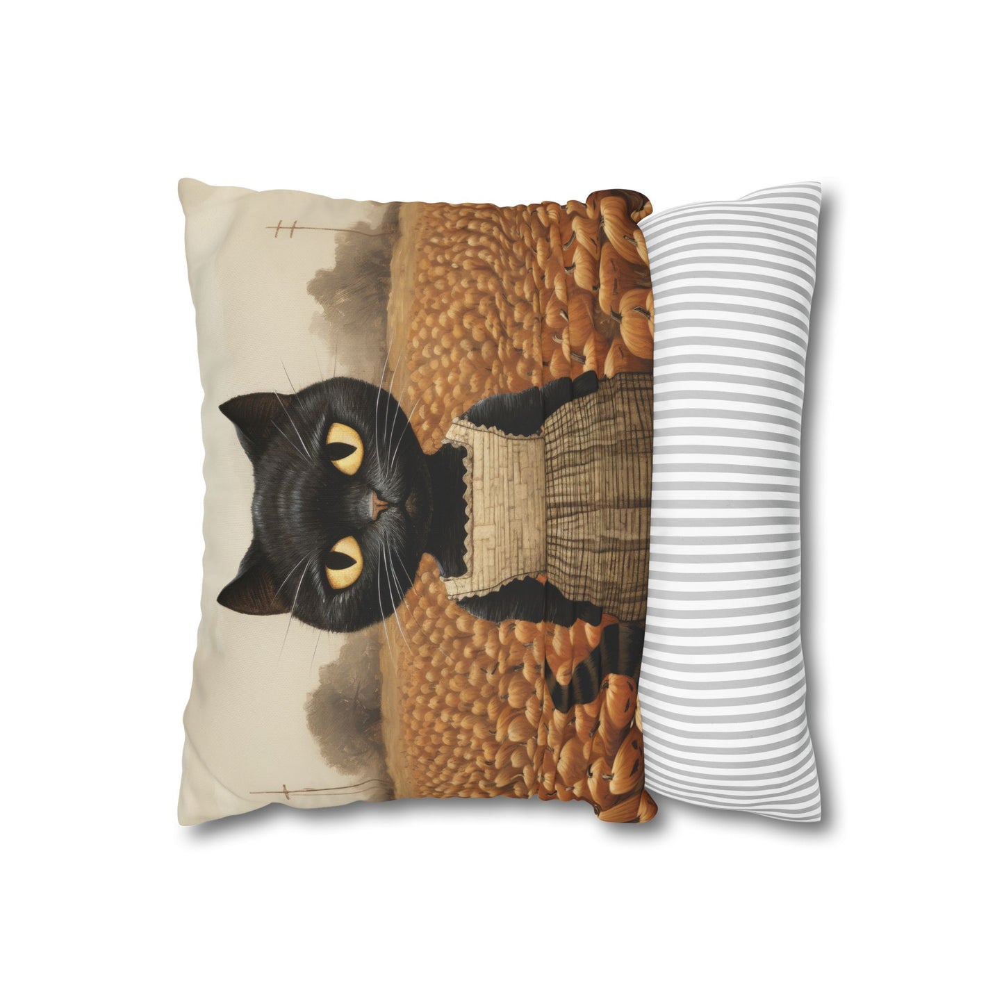 Kitty Boo Boo Square Poly Canvas Pillowcase