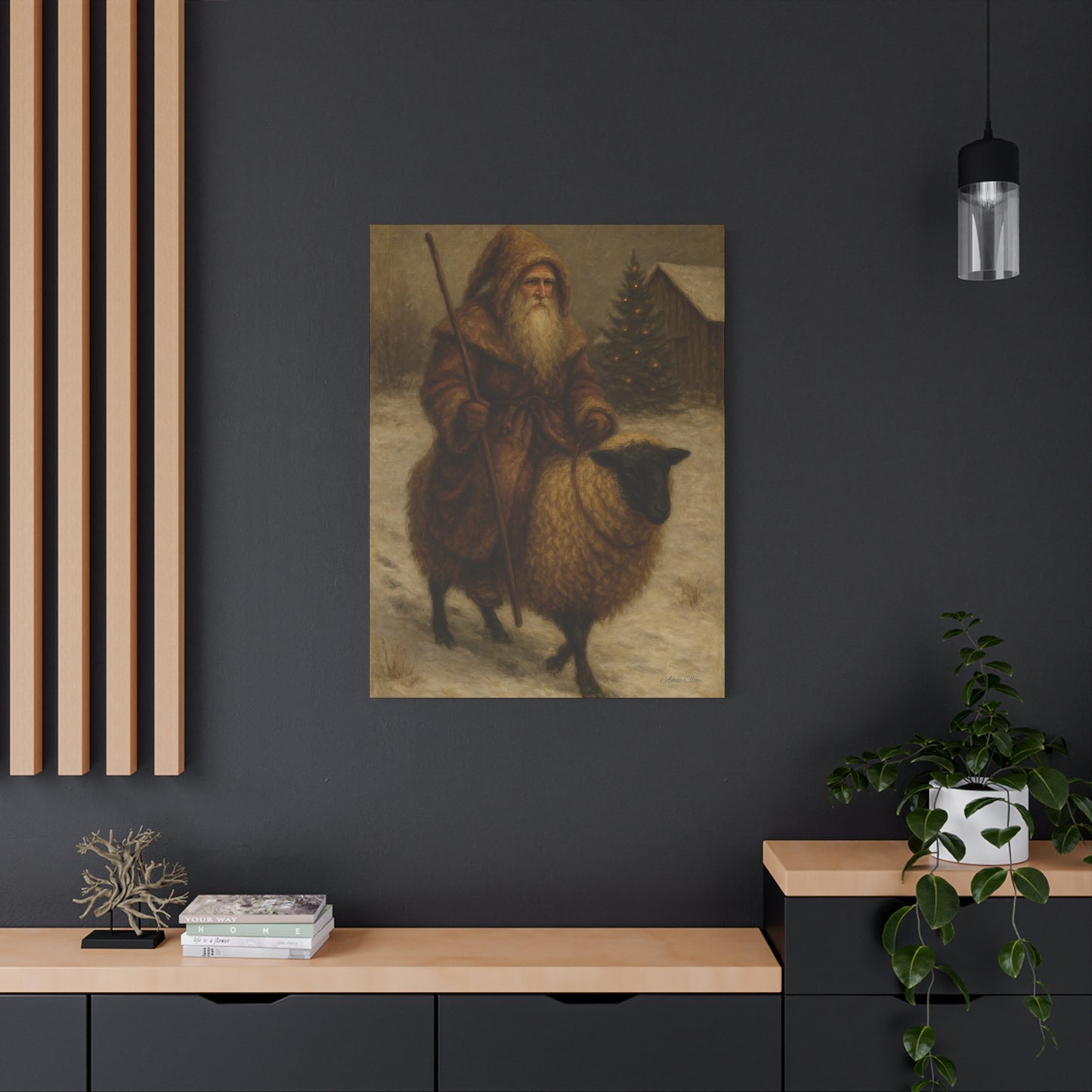 Vintage Winter Art Canvas