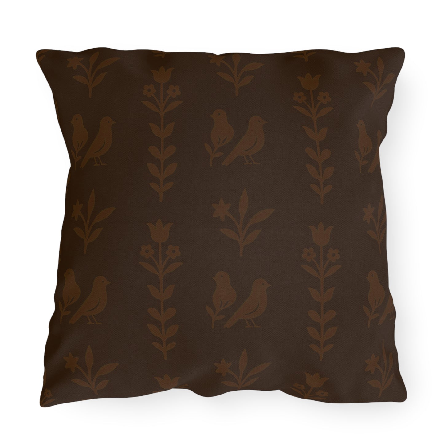 Chic Outdoor Pillows, Cozy Garden Decor, Bird Pattern Cushion, Patio Soft Furnishings, Spring Picnic Accessories, Home Comforts