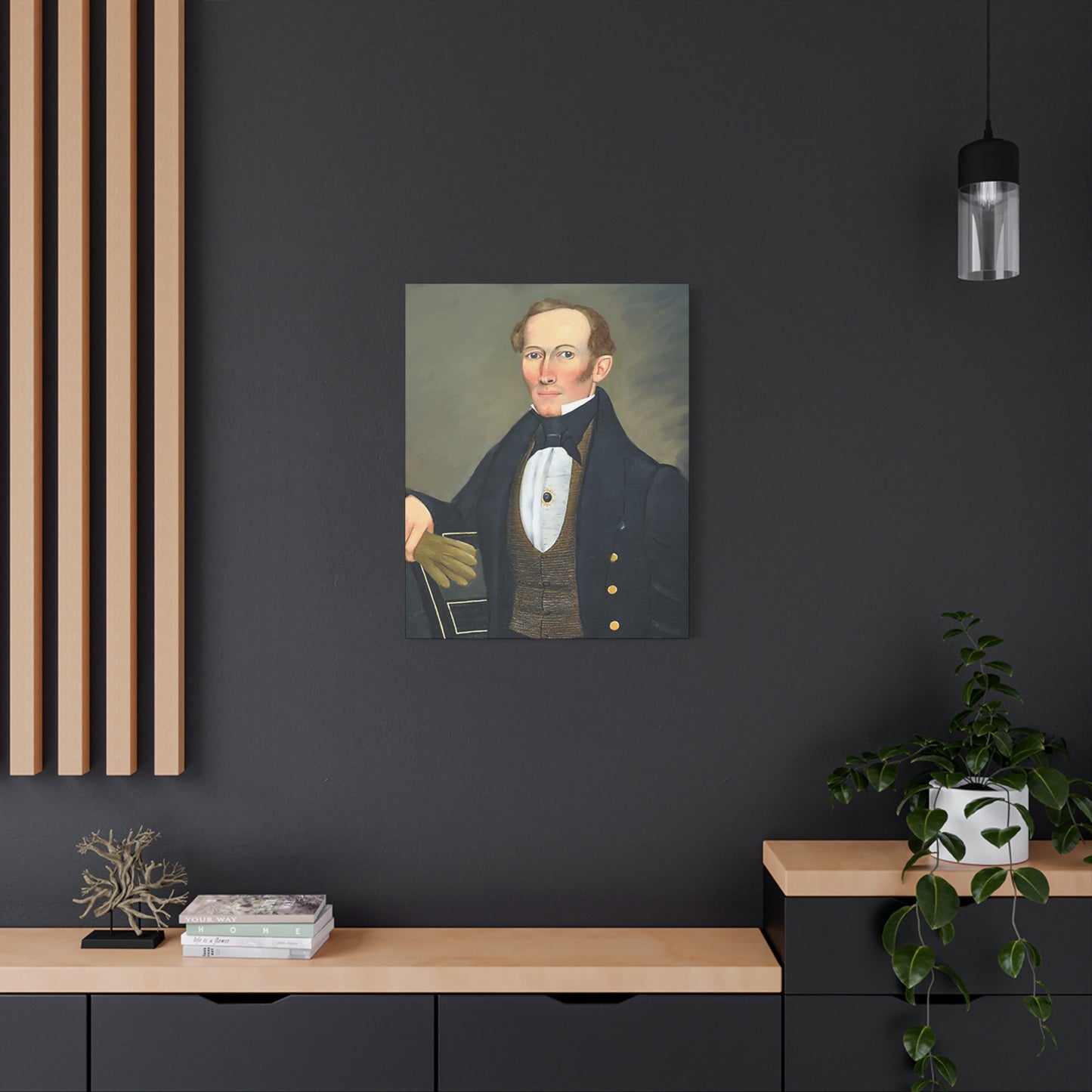 President Pearce Vintage Portrait Matte Canvas Wall Art - Classic Decor for Home