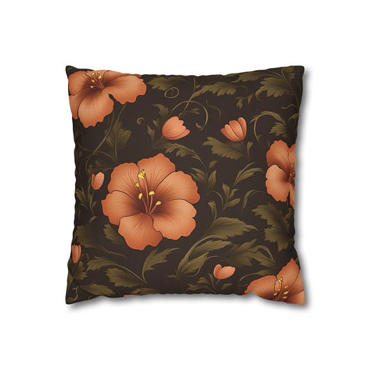 Floral Boho Pillowcase - Cozy Floral Decor for Home, Vintage Gift, Spring Decor, Sofa Cushion Cover, Bohemian Style