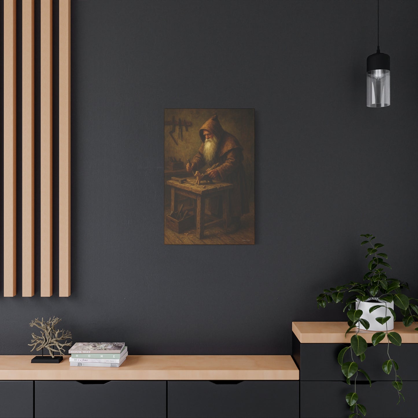 Craftsmanship Wall Art - Vintage Woodworker Canvas Print