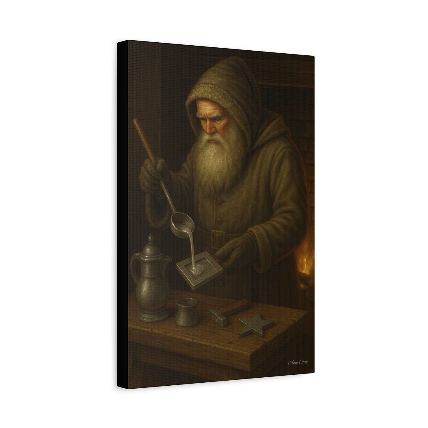Artistic Matte Canvas Print - Mystic Blacksmith Design