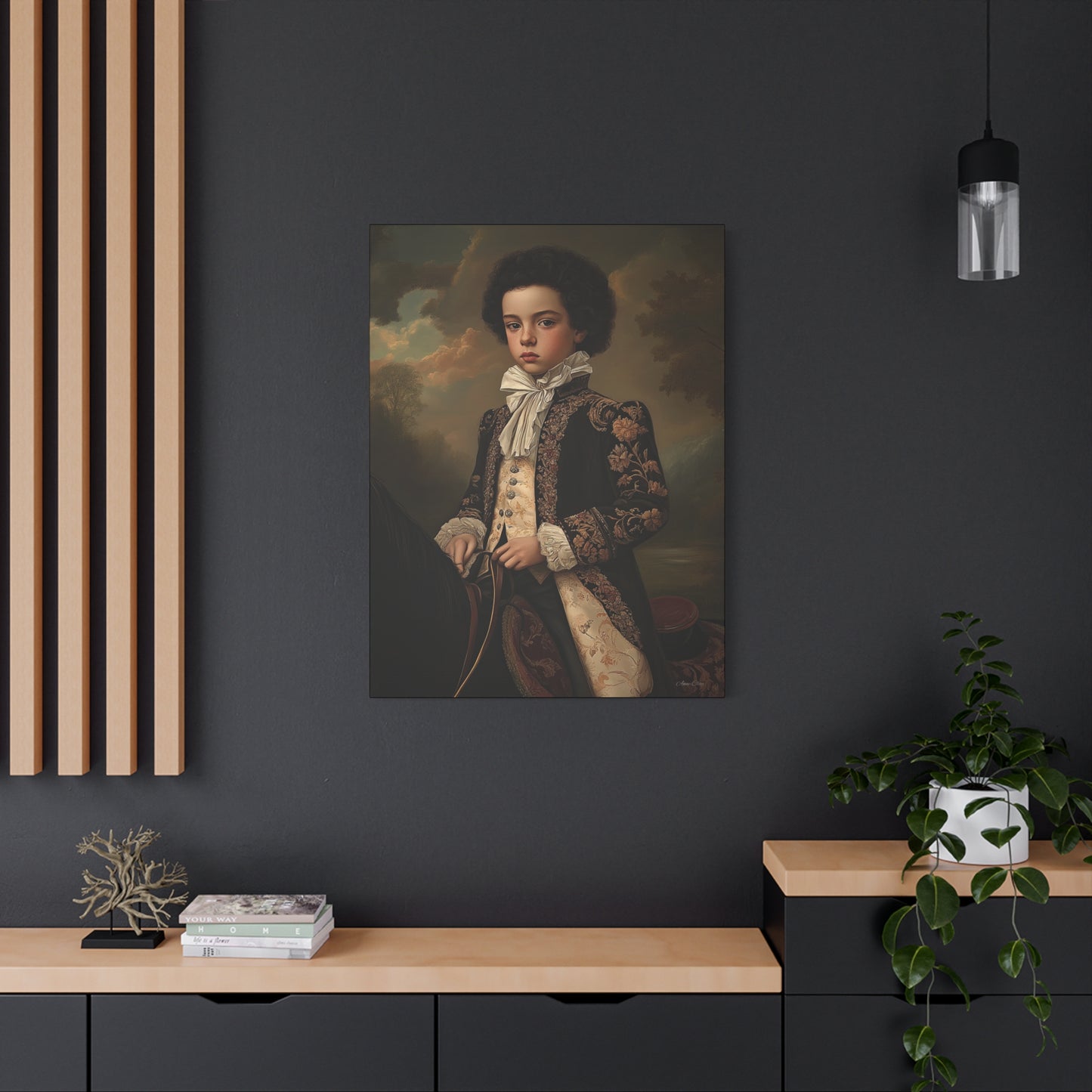 Vintage Portrait Canvas Print, Wall Art, Home Decor, Gift for Art Lovers, Classic Decor, Renaissance Style Artwork