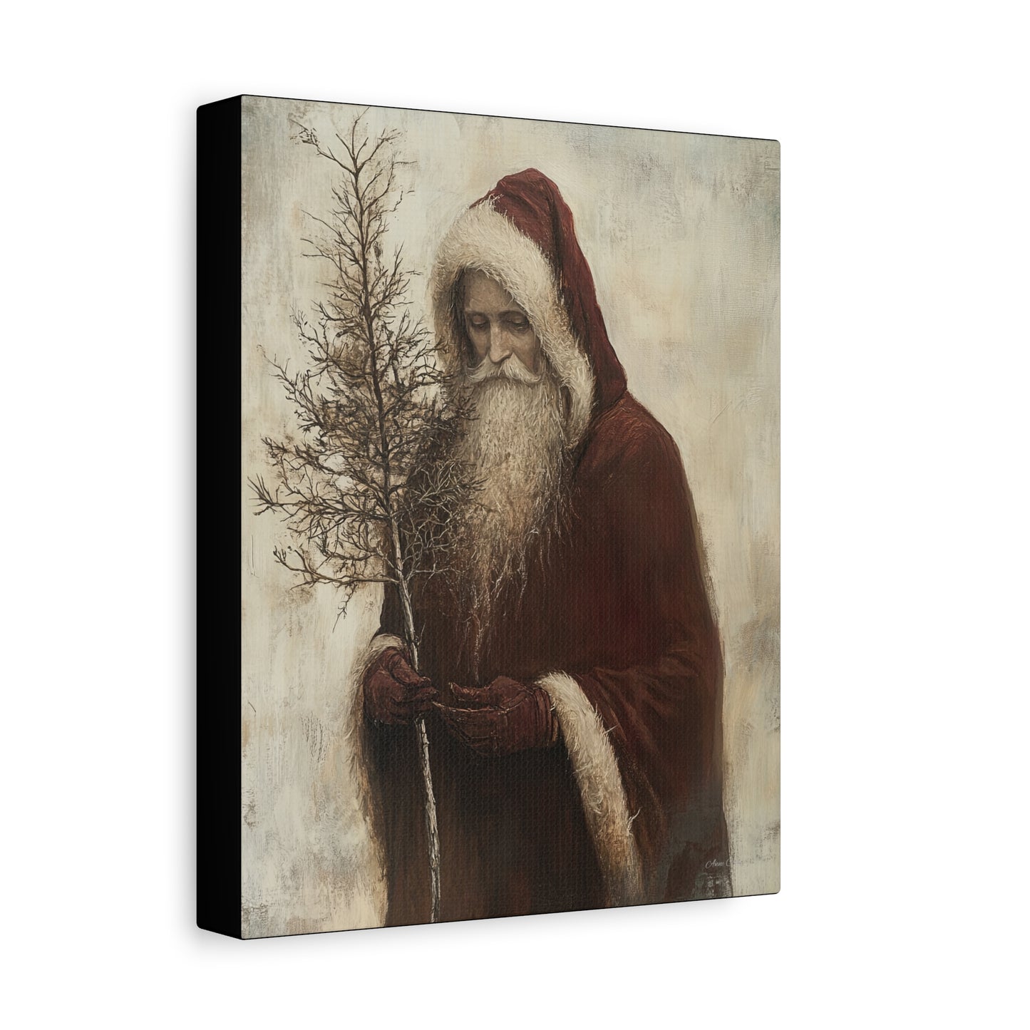 Humble Santa Matte Canvas, Stretched, 1.25"
