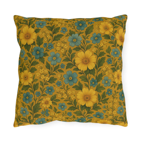 Botanical Outdoor Pillows | Floral Throw Cushions, Garden Decor, Patio Accessories, Spring Home Decor, Cozy Outdoor Seating