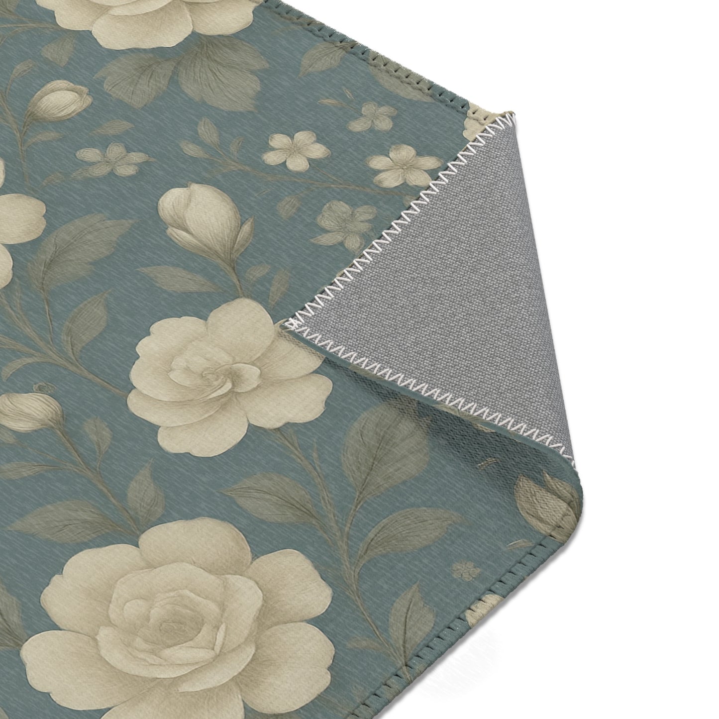 Floral Area Rug - Vintage-Inspired Home Decor, Living Room Accent, Bedroom Comfort, Housewarming Gift, Cozy Vibes
