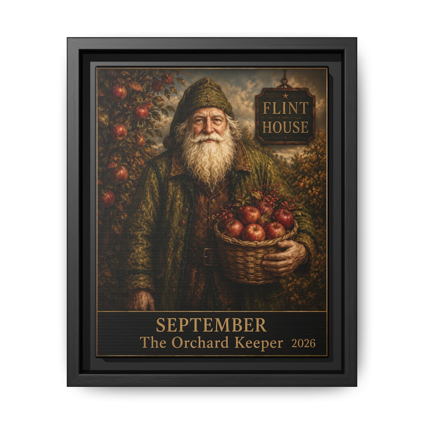 September 'The Orchard Keeper' Framed Canvas Print FLINT COLLECTORS ITEM