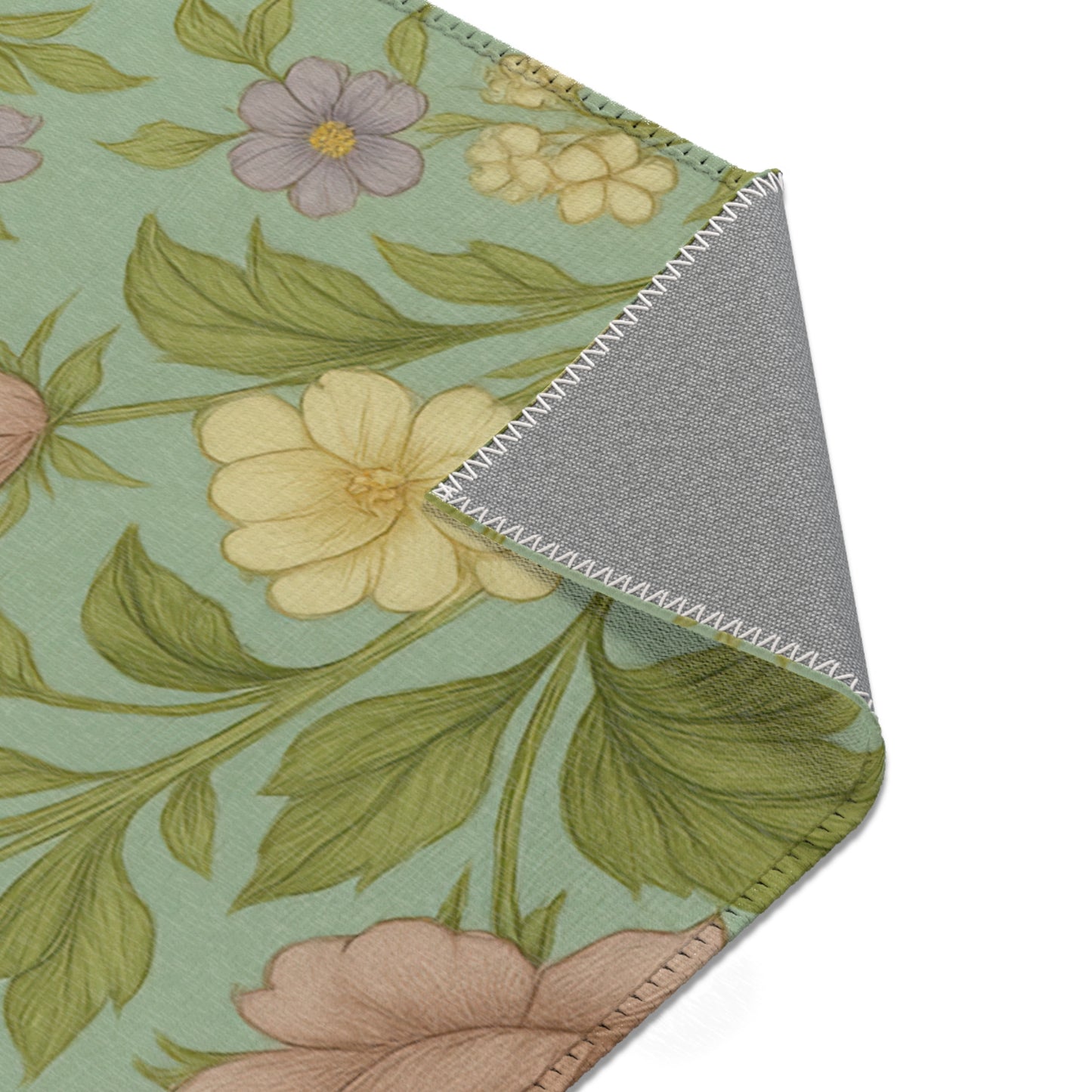 Vintage Floral Area Rug, Spring Decor, Living Room Accent, Boho Home Style, Gift for Her, Kitchen Mat