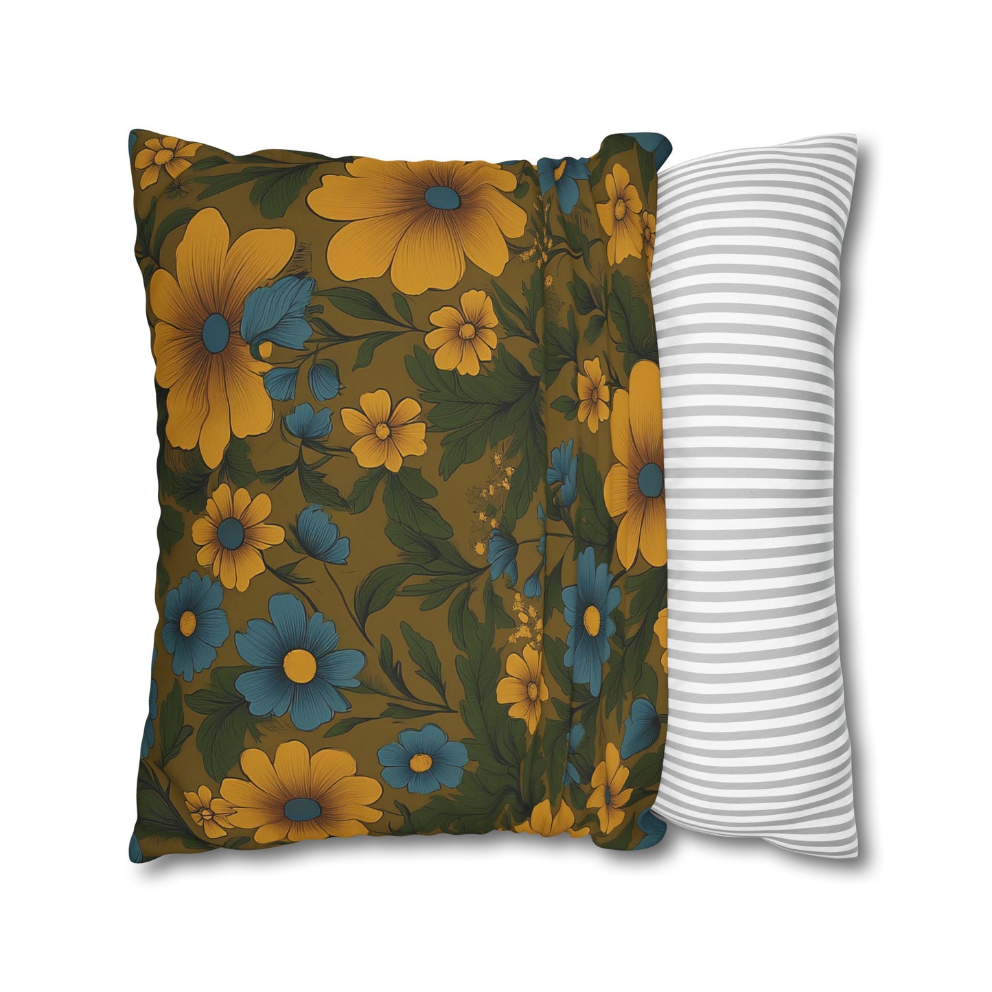 Bohemian Floral Pillowcase with Vintage Vibes, Decorative Cushion Cover, Living Room Accent, Gift for Home Decor Lovers, Cozy and Chic