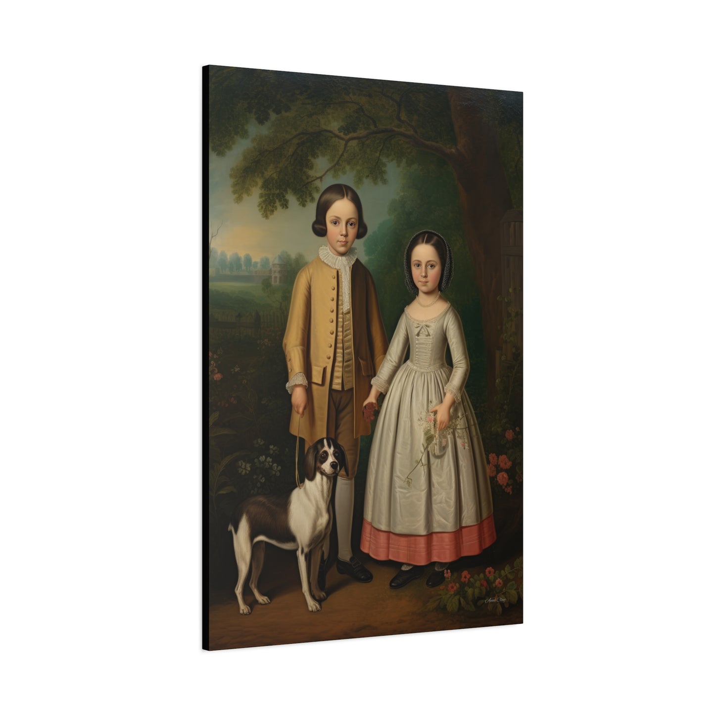 Ben and Cloe Matte Canvas, Stretched, 1.25"