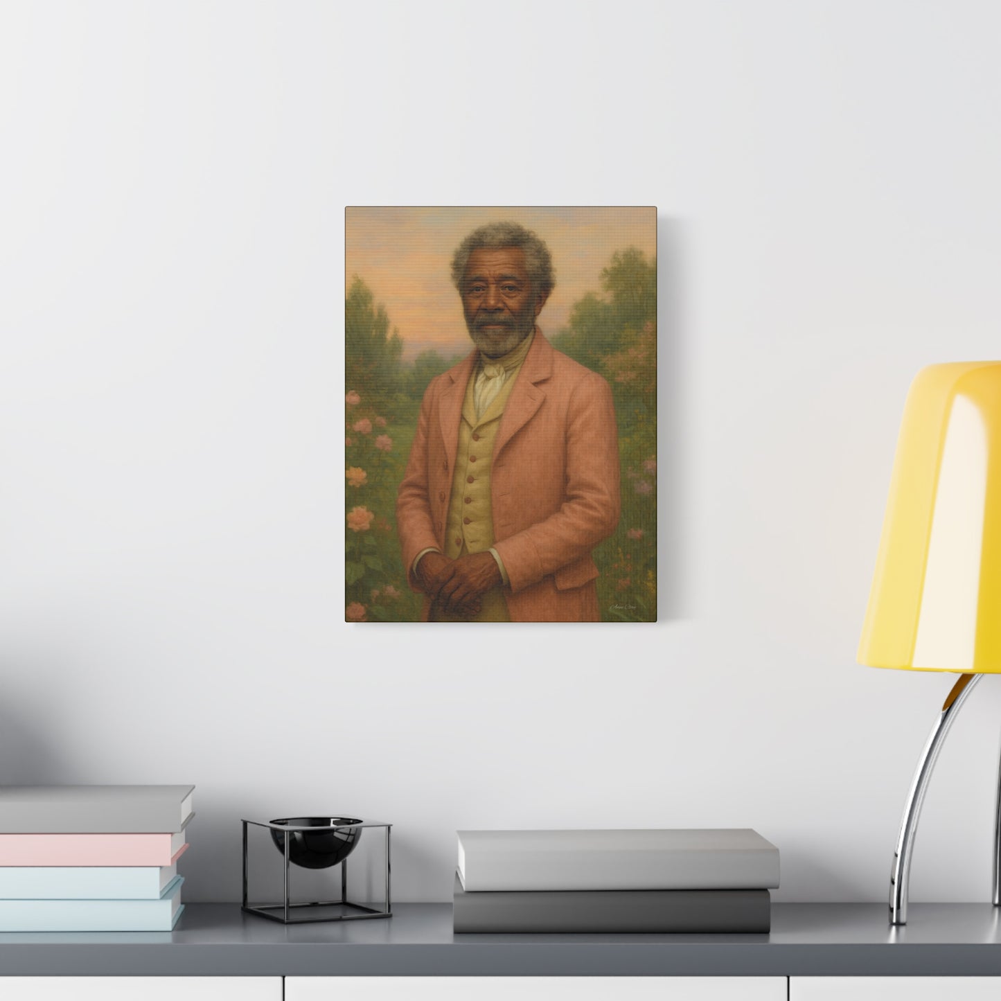 Elegant Stretched Canvas Art Print, Historical Portrait, Home Decor, Gift for History Lovers, Gallery Wall Art