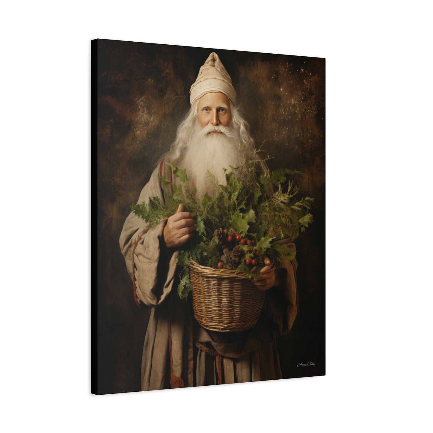 Beautiful Santa Matte Canvas, Stretched, 1.25"